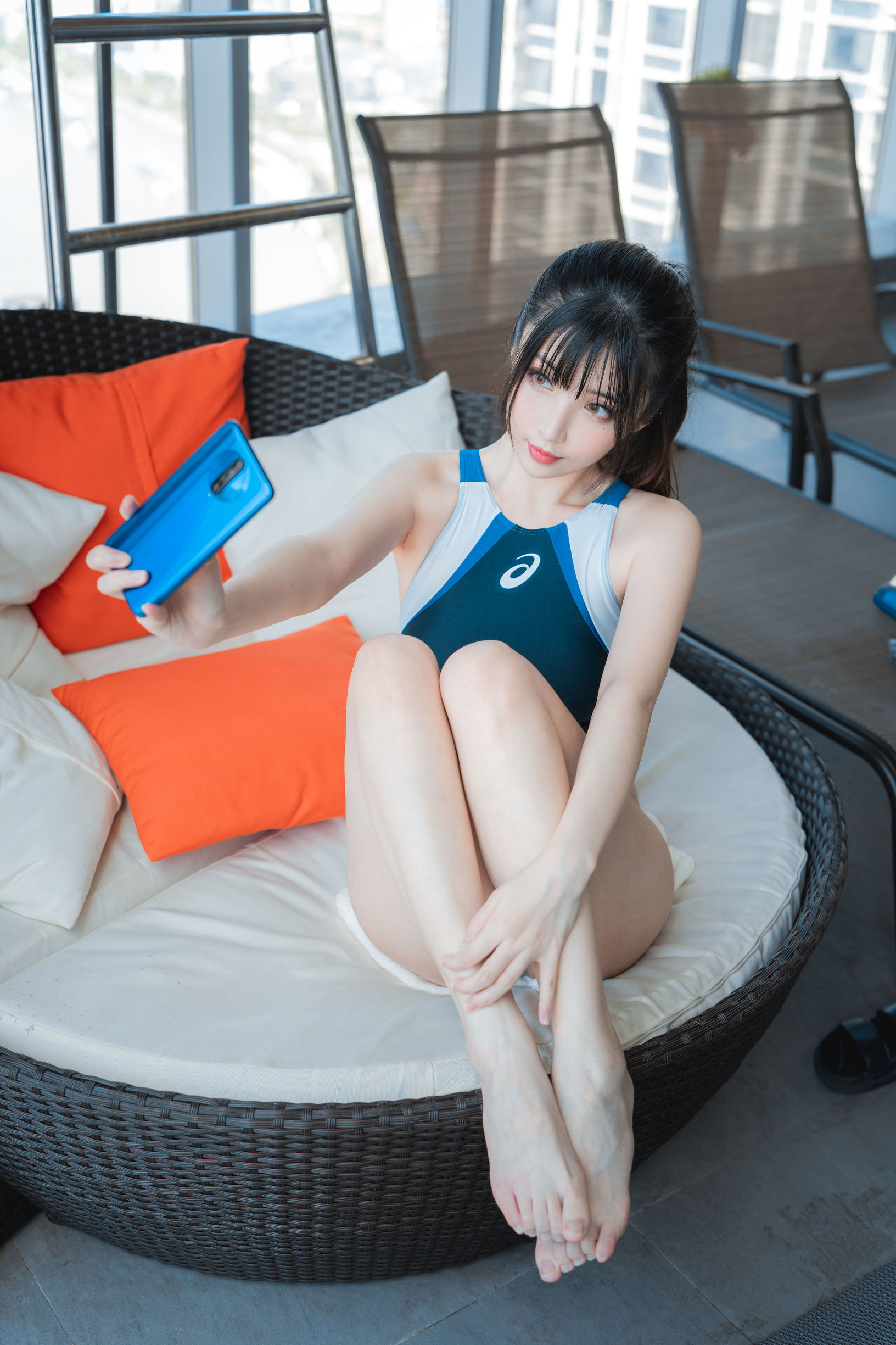 [Cosplay写真]COS福利rioko凉凉子游泳部学姐的特训时间插图9